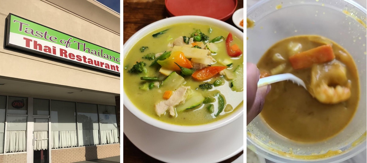 Taste of Thailand Menu