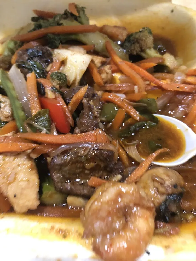 Chicken Shrimp and Steak