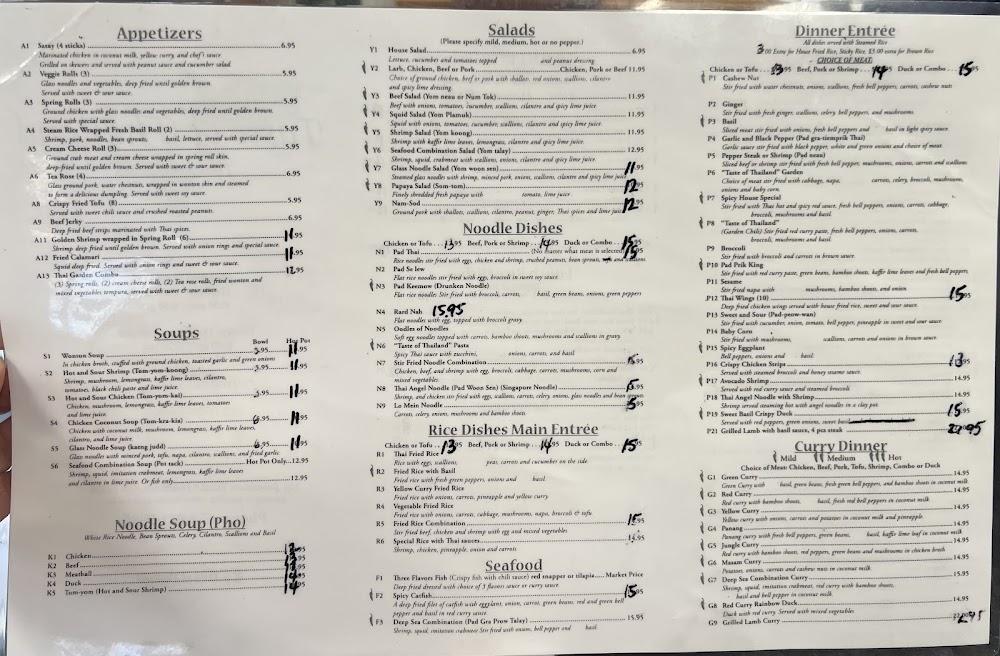 Taste of Thailand Menu image 1