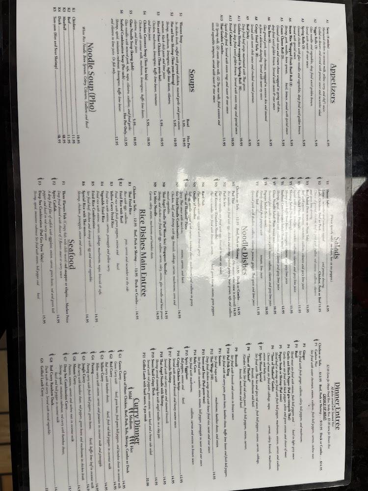 Taste of Thailand Menu image 2